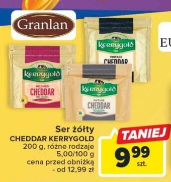 Carrefour Market Granlan Ser żółty CHEDDAR KERRYGOLD 200 g oferta