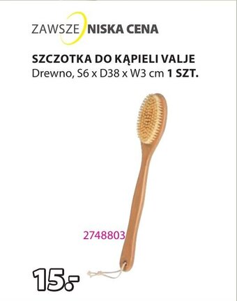 JYSK SZCZOTKA DO KĄPIELI VALJE S6 x D38 x W3 cm oferta
