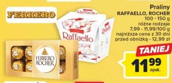 Carrefour Market FERRERO Praliny RAFFAELLO ROCHER 100-150g oferta
