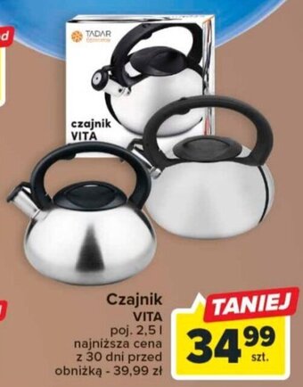 Carrefour Market Czajnik VITA poj. 2,5l oferta