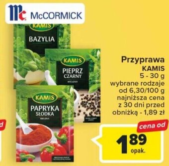 Carrefour Market McCORMICK Przyprawa KAMIS 5-30g oferta