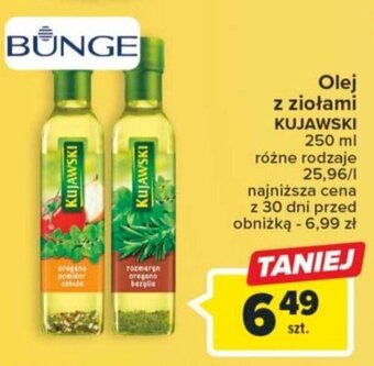 Carrefour Market BUNGE Olej z ziołami KUJAWSKI 250 ml oferta