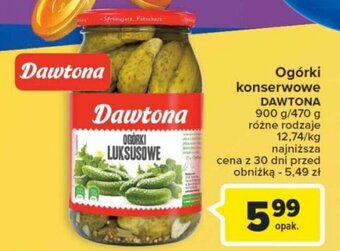 Carrefour Market Ogórki konserwowe DAWTONA 900 g/470 g oferta