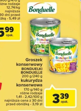 Carrefour Market Bonduelle Groszek konserwowy BONDUELKI 200 g/240 g oferta