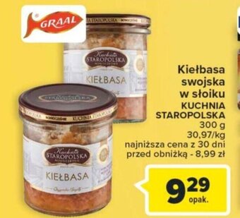 Carrefour Market GRAAL Kiełbasa swojska w słoiku KUCHNIA STAROPOLSKA 300g oferta