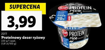 Lidl ZOTT Proteinowy deser ryżowy 220g oferta