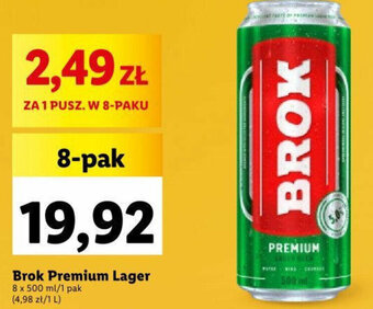 Lidl Brok Premium Lager 8 x 500 ml oferta