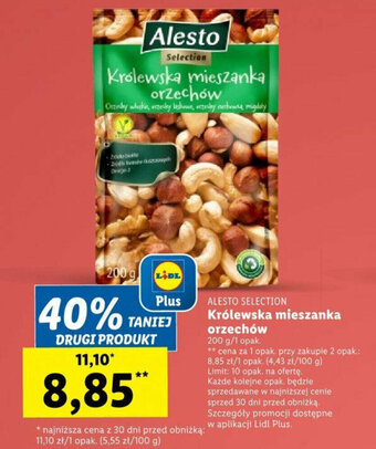 Lidl ALESTO SELECTION Królewska mieszanka orzechów 200g oferta