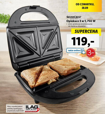 Lidl SILVERCREST Opiekacz 3 w 1, 750 W oferta