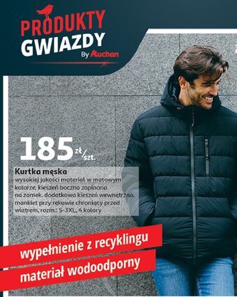 Auchan Kurtka męska s-3xl oferta