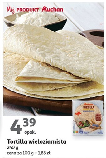Auchan Tortilla wieloziarnista oferta