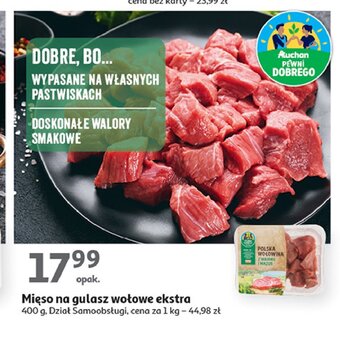 Auchan Mięso na gulasz wołowe oferta