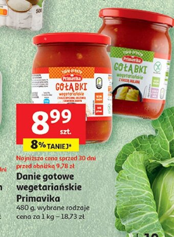Auchan Gołąbki wegetariańskie z ryżem naturalnym oferta