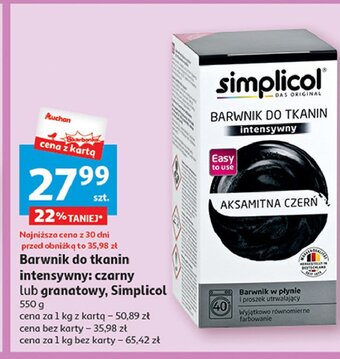 Auchan Barwnik do tkanin ciemny granat oferta
