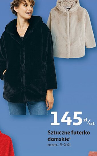 Auchan Sztuczne futerko damskie x-xxl oferta