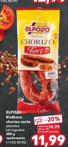 Kaufland Kiełbasa chorizo doux oferta