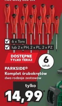 Kaufland Zestaw śrubokrętow 2x ph + 2x pl + 2xpz oferta