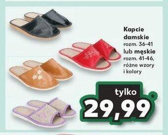 Kaufland Kapcie męskie 41-46 oferta