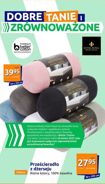Action Prześcieradło z dżerseju oferta