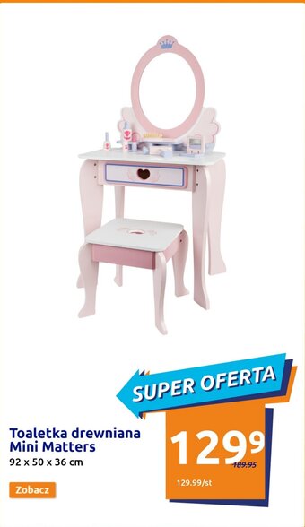 Action Toaletka drewniana Mini Matters oferta
