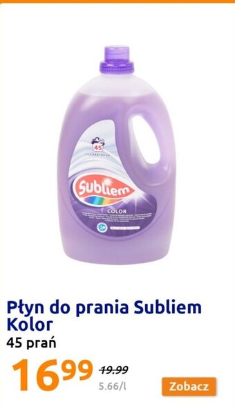 Action Płyn do prania Subliem Kolor oferta