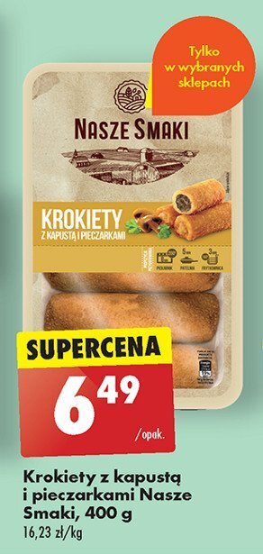 Biedronka Krokiety z kapustą i pieczarkami oferta