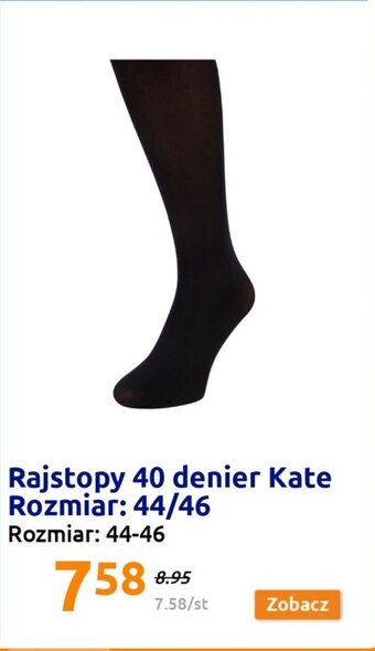 Action Kate Rajstopy 40 denier Rozmiar 44/46 oferta