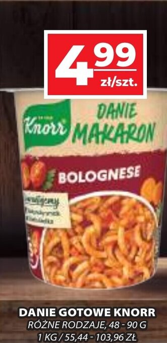 Top Market KNORR DANIE GOTOWE 90 G oferta