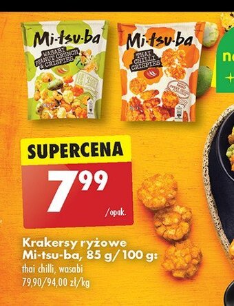 Biedronka Krakersy ryżowe wasabi oferta
