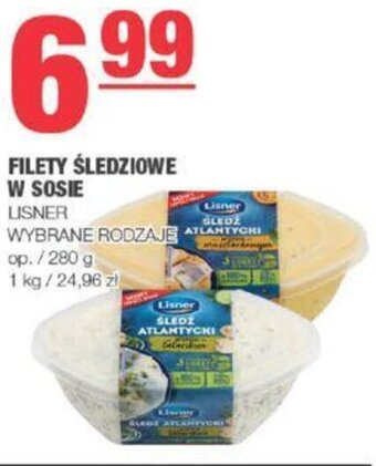 EuroSPAR Lisner FILETY ŚLEDZIOWE W SOSIE oferta
