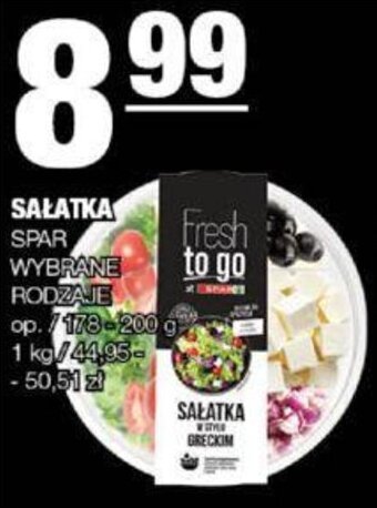 EuroSPAR SAŁATKA SPAR 178-200 g oferta