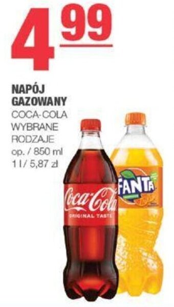 EuroSPAR NAPÓJ GAZOWANY COCA-COLA 850 ml oferta