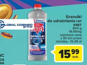 Carrefour Market Granulki do udrażniania rur KRET 800 g oferta