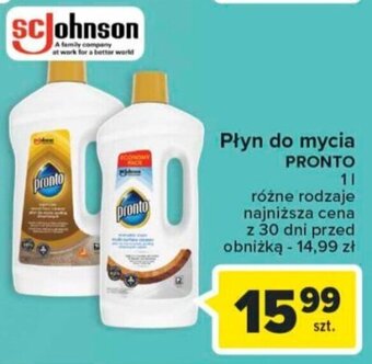 Carrefour Market Płyn do mycia PRONTO 1 l oferta