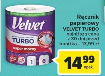Carrefour Market Ręcznik papierowy VELVET TURBO oferta