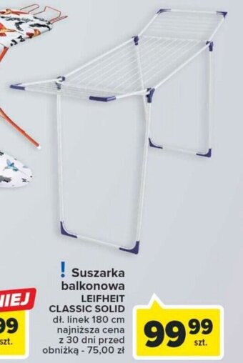 Carrefour Market Suszarka balkonowa LEIFHEIT CLASSIC SOLID oferta