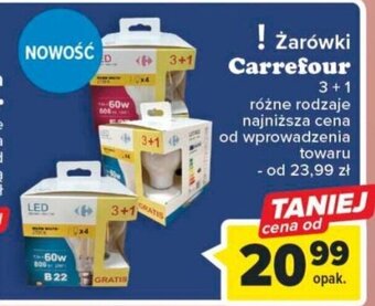 Carrefour Market Żarówki Carrefour 3+1 oferta