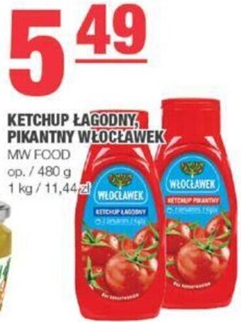 EuroSPAR KETCHUP ŁAGODNY, PIKANTNY WŁOCŁAWEK oferta