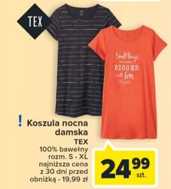 Carrefour Market Koszula nocna damska TEX oferta
