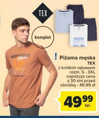 Carrefour Market Piżama męska TEX oferta