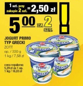 EuroSPAR JOGURT PRIMO TYP GRECKI oferta