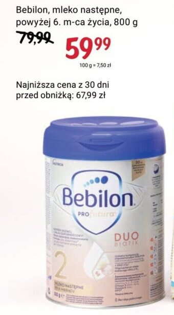 Rossmann Bebilon, mleko następne, powyżej 6. m-ca życia, 800 g oferta
