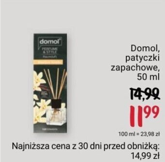 Rossmann Domol, patyczki zapachowe, 50 ml oferta