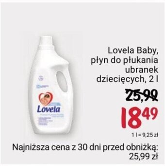 Rossmann Lovela Baby, płyn do płukania ubranek dziecięcych, 2 l oferta