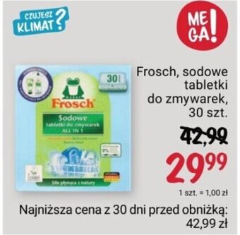 Rossmann Frosch, sodowe tabletki do zmywarek, 30 szt. oferta
