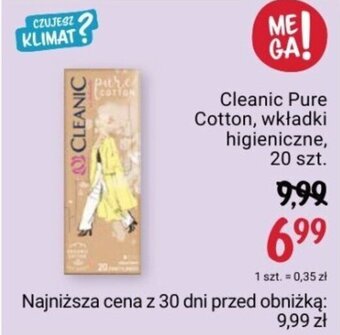 Rossmann Cleanic Pure Cotton, wkładki higieniczne, 20 szt. oferta
