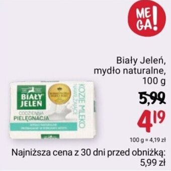 Rossmann Biały Jeleń, mydło naturalne, 100 g oferta