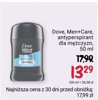 Rossmann Dove, Men+Care, antyperspirant dla mężczyzn, 50 ml oferta