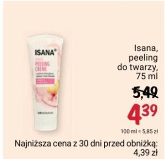 Rossmann Isana, peeling do twarzy, 75 ml oferta