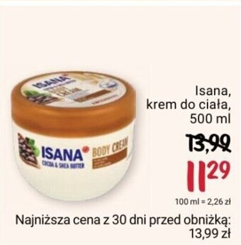 Rossmann Isana, krem do ciała, 500 ml oferta